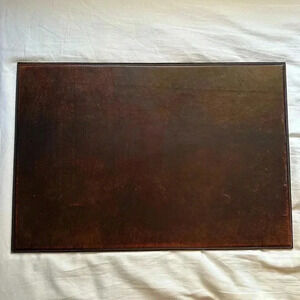 Leather desk blotter